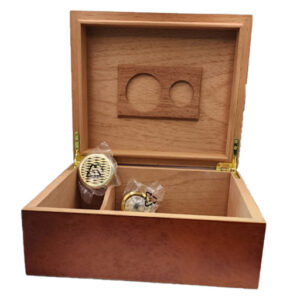 EVTH Humidor de Madera con Higrometro